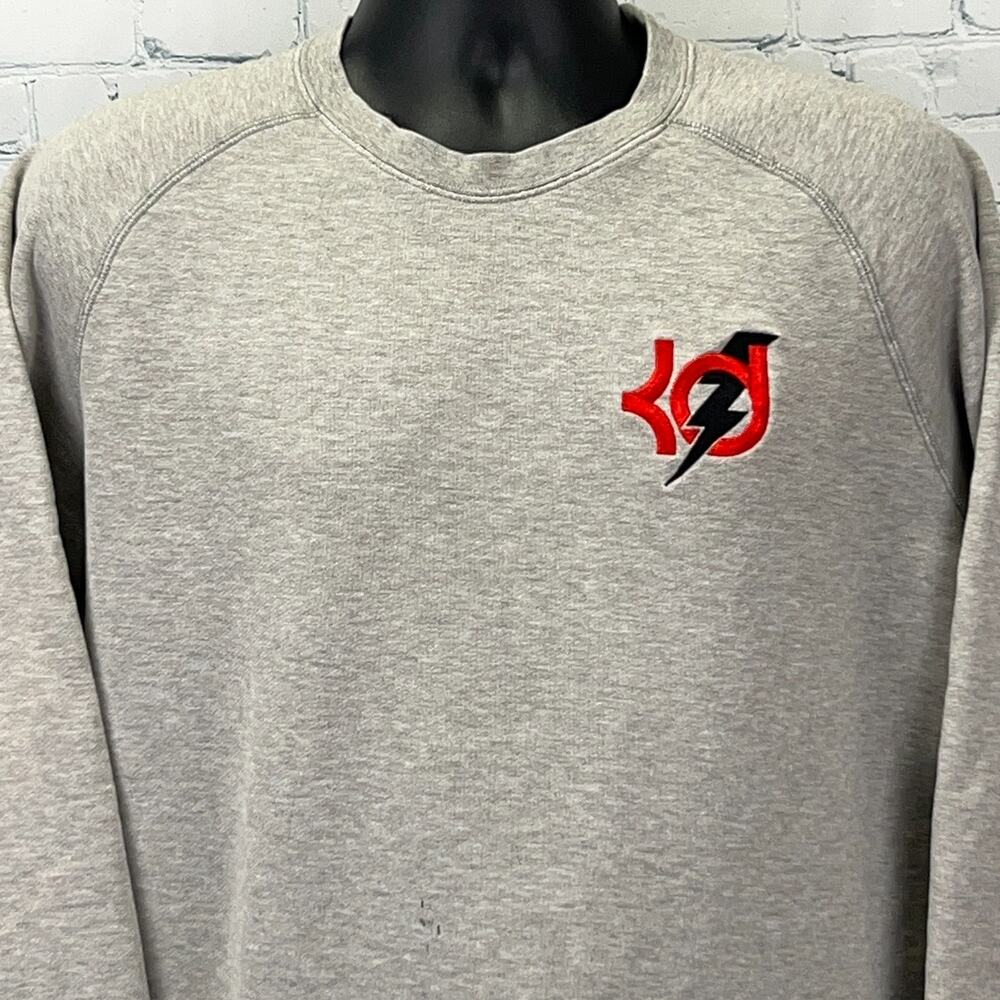 Kevin Durant Nike Sweatshirt Gray KD Logo NBA Basketball Crewneck XL X-Large